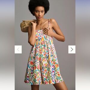 Anthropologie Hutch Bandeau Romper Fruit Print extra Small